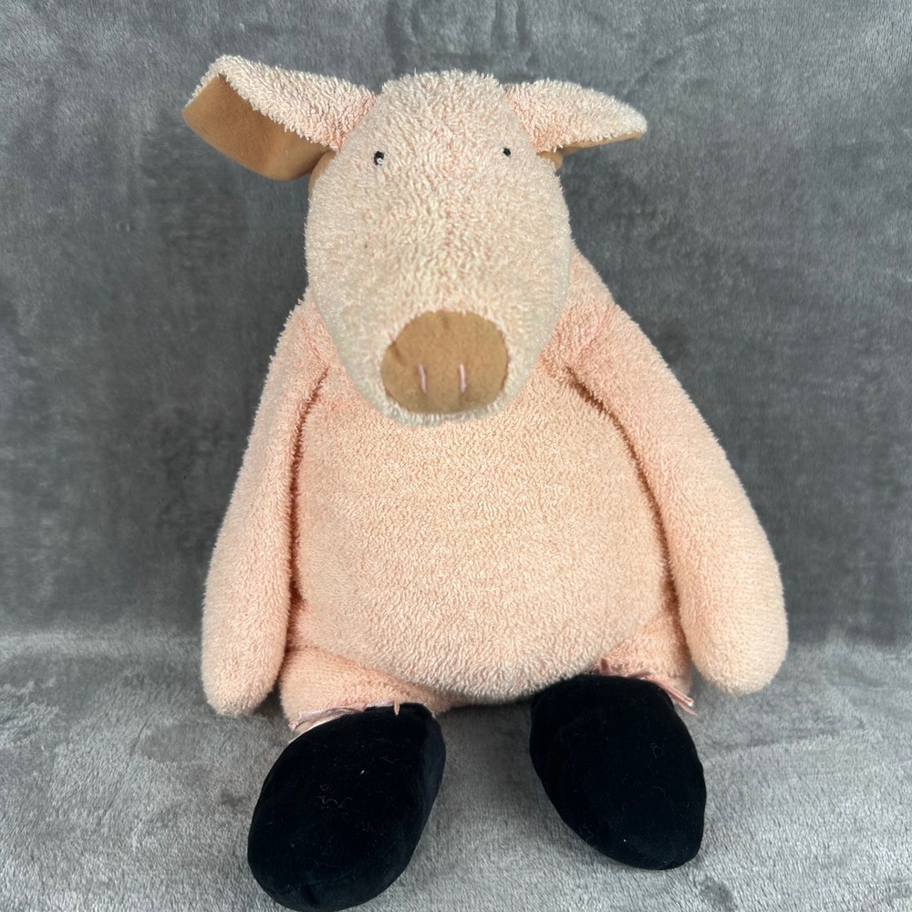 Manhattan Toy Weighted Plush Pig Pink Stuffed Animal 17 Inch